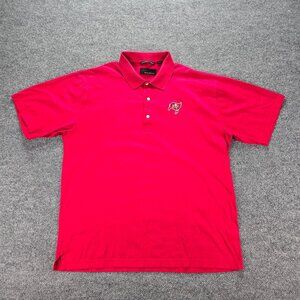 Tampa Bay Buccaneers Polo Shirt Greg‎ Norman Mens XL Red Vintage NFL Football